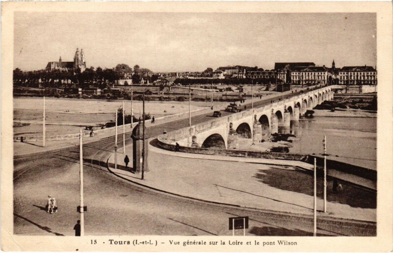 Carte postale ancienne Tours vue generale à Tours