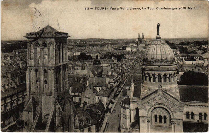 Carte postale ancienne Tours à Tours