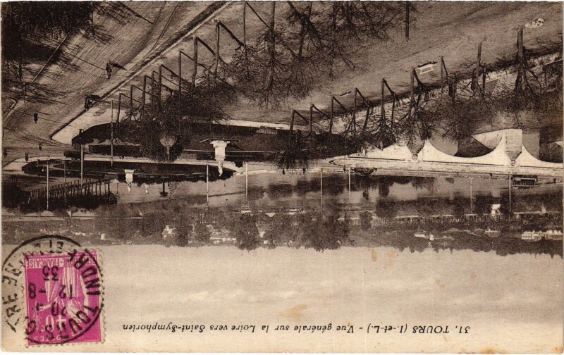Carte postale ancienne Tours vue generale à Tours