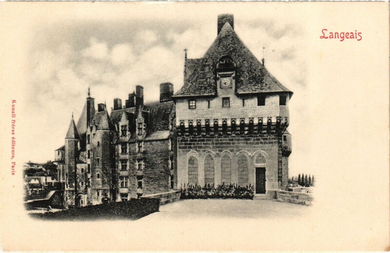 Carte postale ancienne Langeais à Langeais