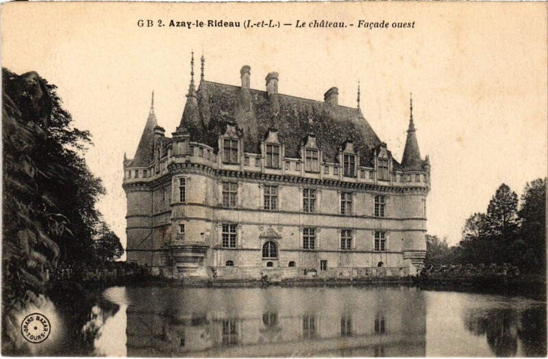 Carte postale ancienne Azay le Rideau Le Chateau à Azay-le-Rideau