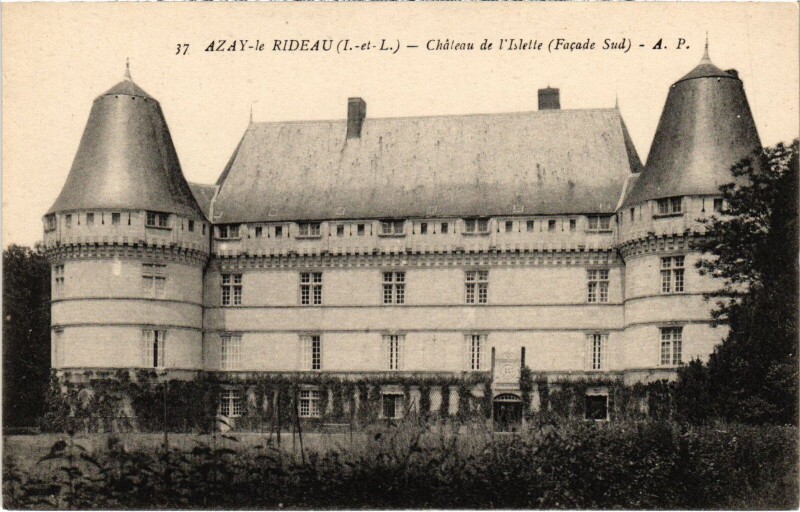 Carte postale ancienne Azay le Rideau Chateau de l'Islette à Azay-le-Rideau