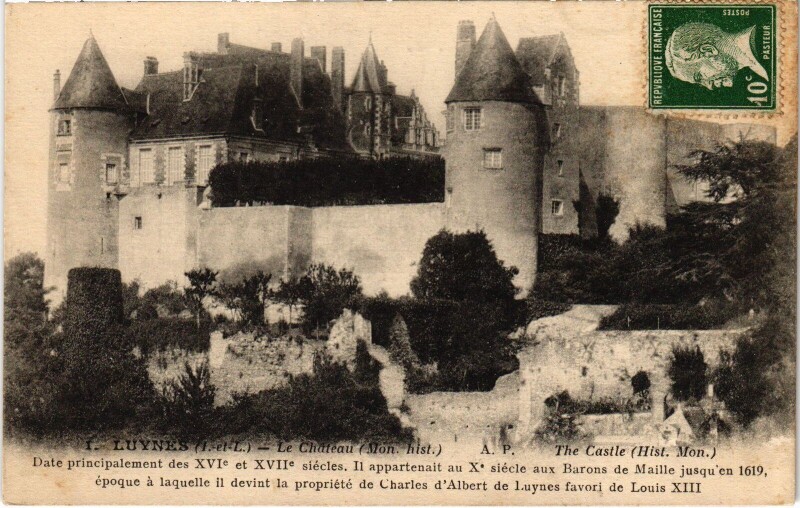 Carte postale ancienne Luynes le Chateau à Luynes