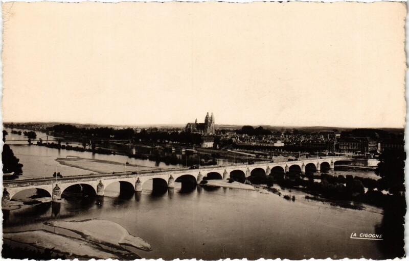 Carte postale ancienne Tours vue generale à Tours