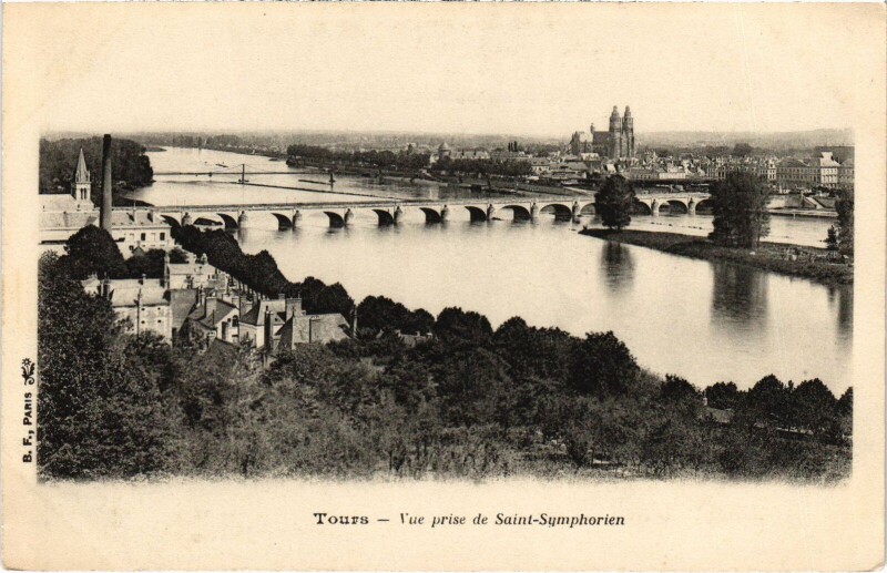Carte postale ancienne Tours Saint-Symphorien à Tours