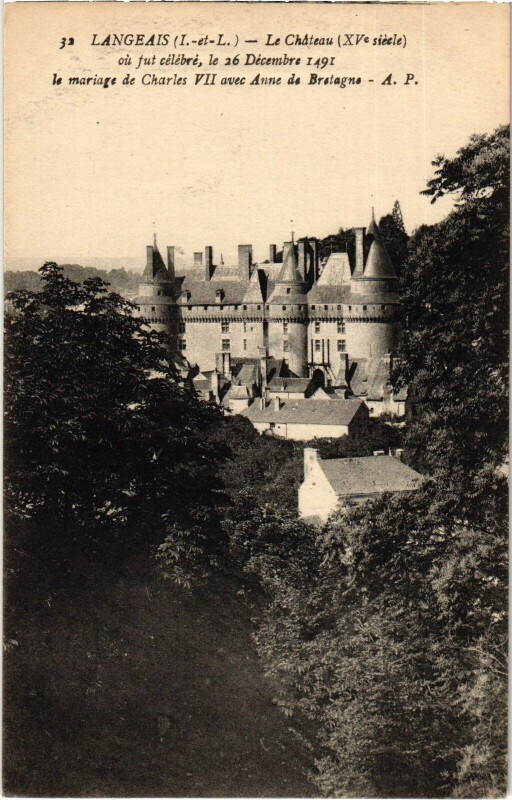 Carte postale ancienne Langeais Le Chateau à Langeais