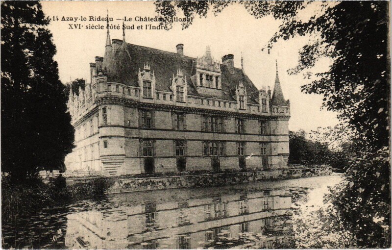 Carte postale ancienne Azay le Rideau Chateau National à Azay-le-Rideau