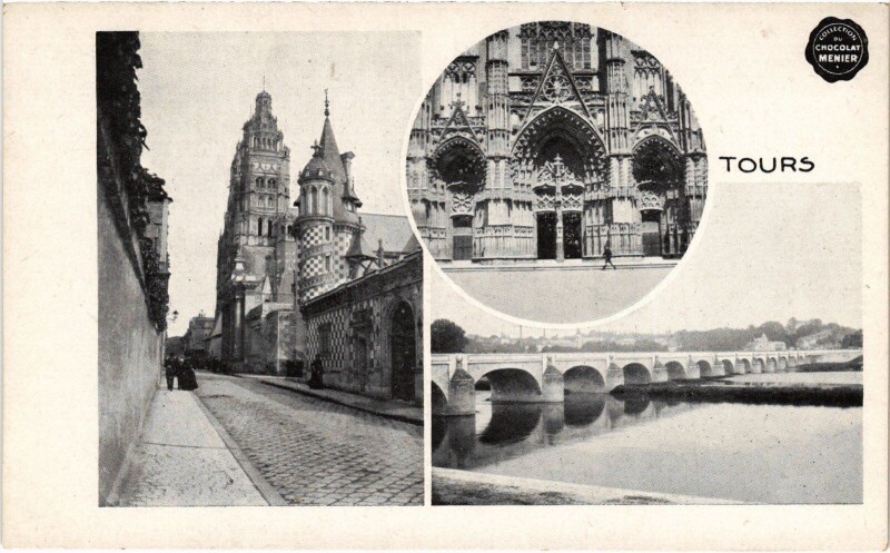 Carte postale ancienne Tours souvenir à Tours