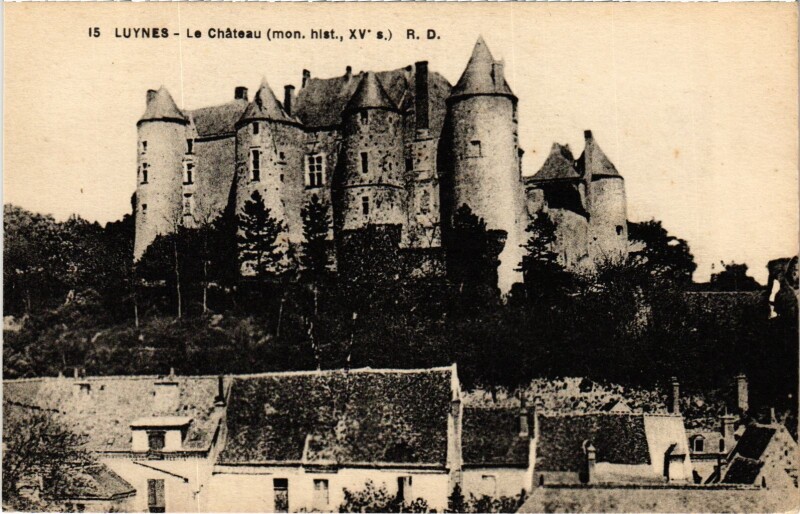 Carte postale ancienne Luynes Le Chateau à Luynes