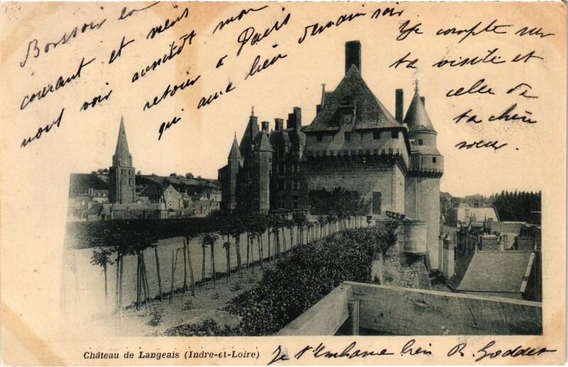 Carte postale ancienne Langeais Le Chateau à Langeais