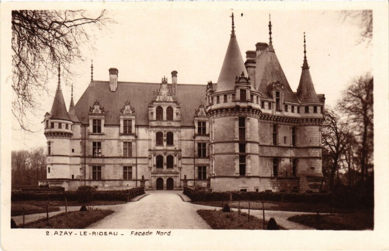 Carte postale ancienne Azay le Rideau Le Chateau à Azay-le-Rideau