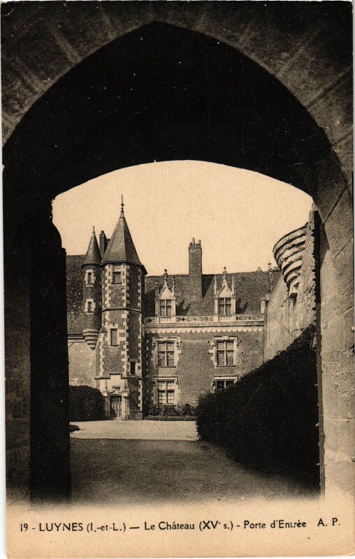 Carte postale ancienne Luynes le Chateau à Luynes