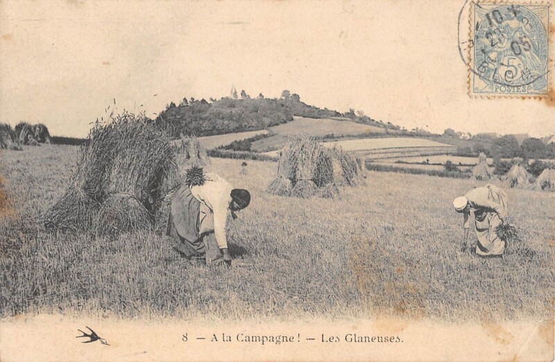 Carte postale ancienne A La Campagne - Les Glaneuses