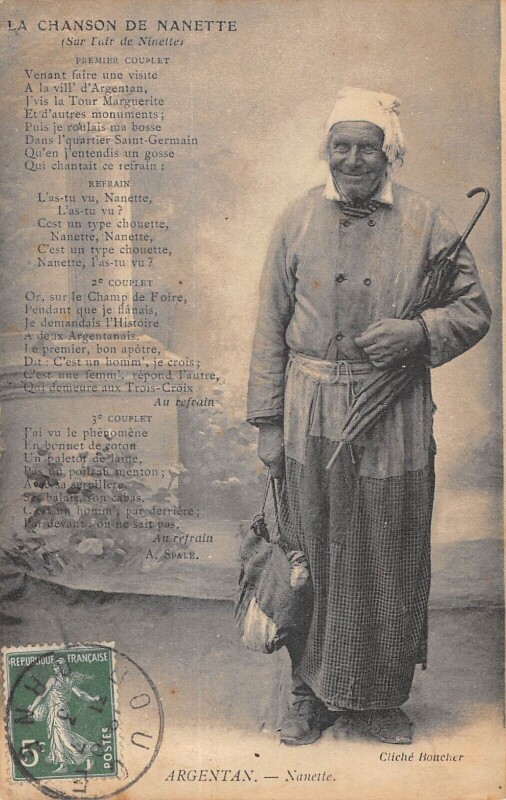 Carte postale ancienne La Chanson De Nanette - Argentan - Nanette à Argentan