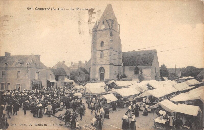 Carte postale ancienne Connere - Le Marche
