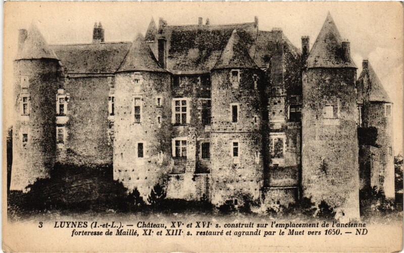 Carte postale ancienne Luynes Le Chateau à Luynes