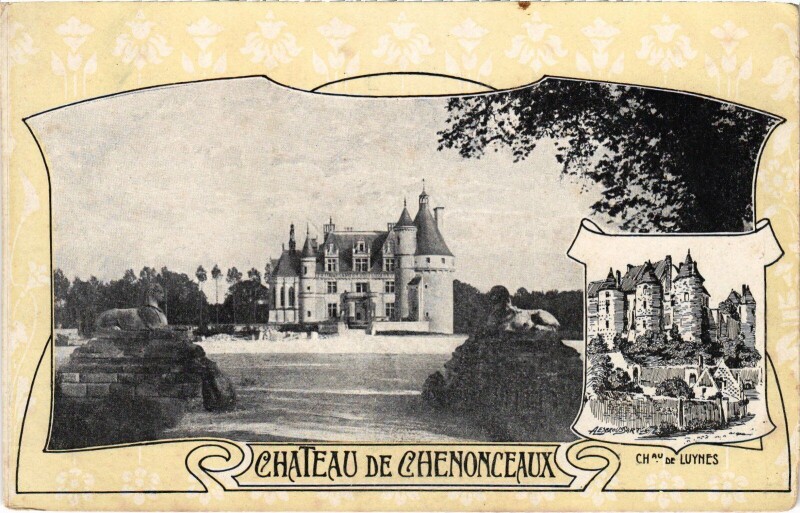 Carte postale ancienne Chenonceaux Le Chateau à Chenonceaux