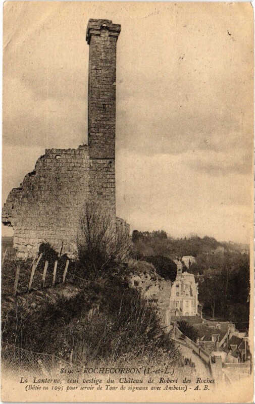 Carte postale ancienne Rochecorbon La Lanterne à Rochecorbon