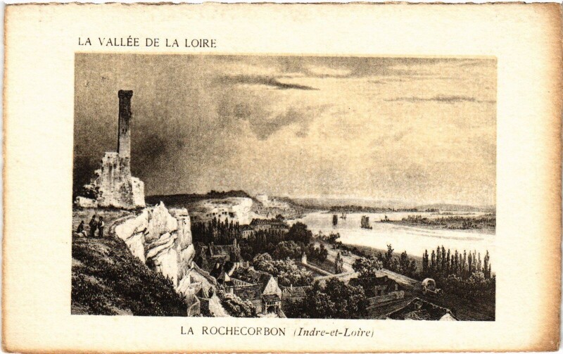 Carte postale ancienne Rochecorbon Vue Generale à Rochecorbon