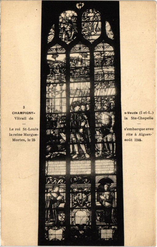 Carte postale ancienne Champigny-sur-Veude Vitrail à Champigny-sur-Veude