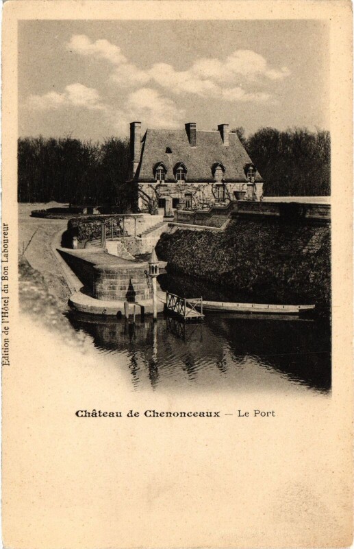 Carte postale ancienne Chenonceaux Chateau - Portail de la Chapelle à Chenonceaux