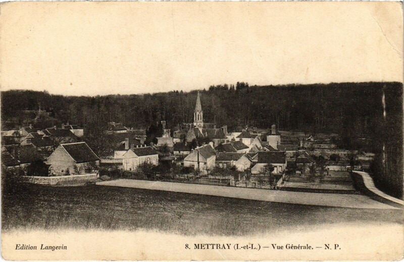 Carte postale ancienne Mettray Vue Generale à Mettray