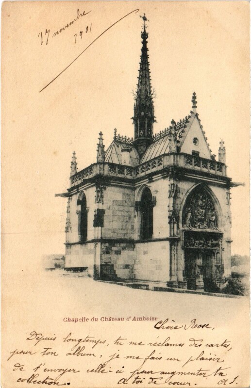 Carte postale ancienne Amboise Chapelle du Chateau à Amboise