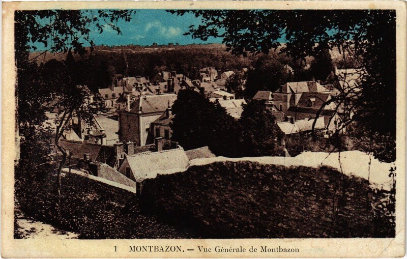 Carte postale ancienne Montbazon Vue Generale à Montbazon