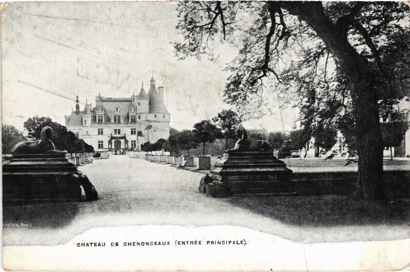 Carte postale ancienne Chateau de Chenonceaux à Chenonceaux