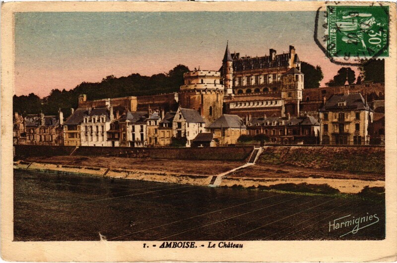 Carte postale ancienne Amboise Le Chateau à Amboise