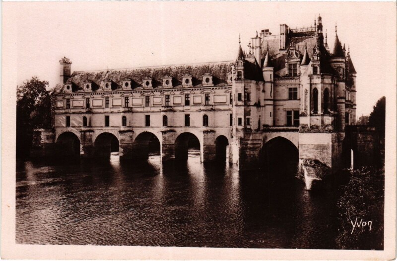 Carte postale ancienne Château de Chenonceaux - Façade Nord-Est à Chenonceaux