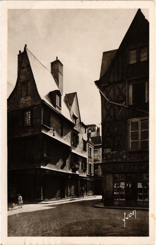 Carte postale ancienne Tours Vieilles Maisons à Tours