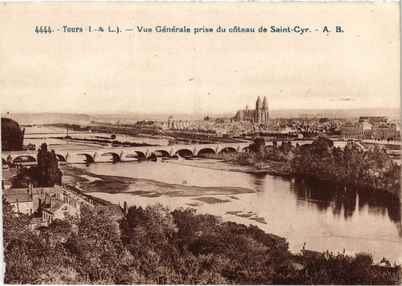 Carte postale ancienne Tours Vue Generale à Tours