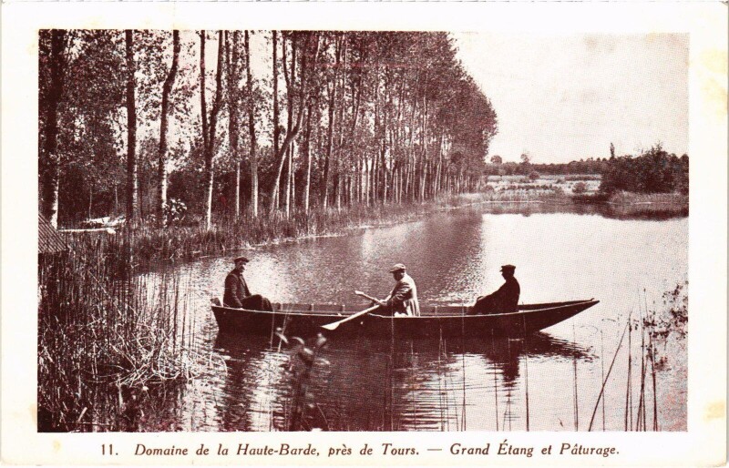 Carte postale ancienne Domaine de la Haute-Barde pres de Tours à Tours