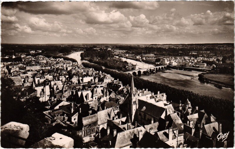 Carte postale ancienne Chinon Vue Generale à Chinon