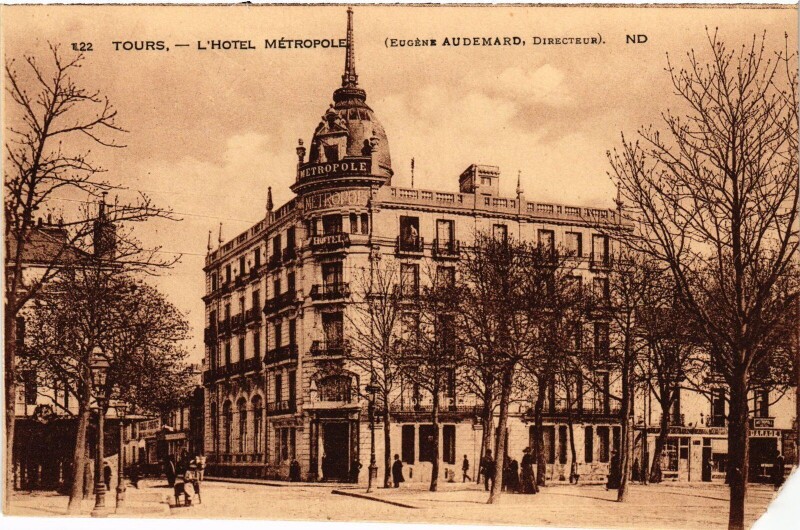 Carte postale ancienne Tours Hotel Metropole à Tours