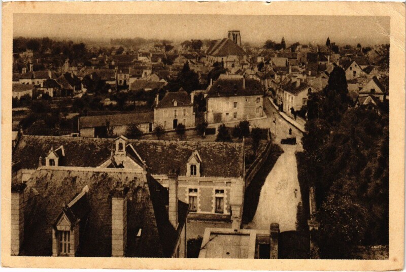 Carte postale ancienne Bourgueil Vue Generale à Bourgueil