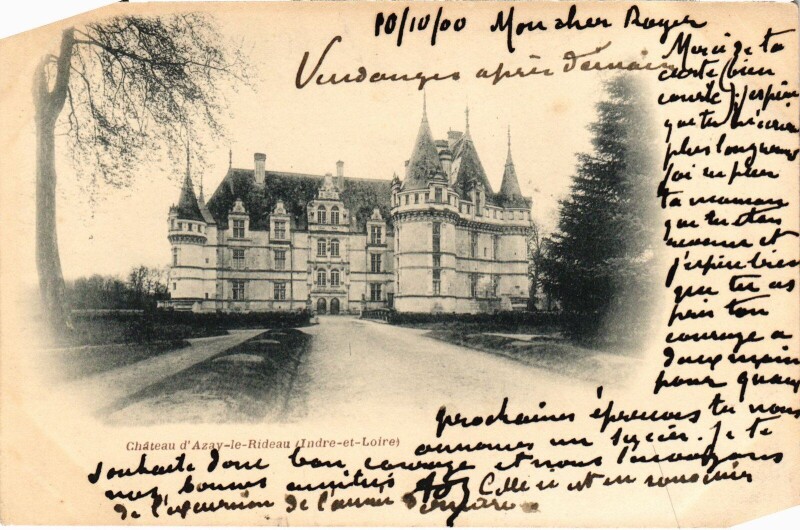 Carte postale ancienne Azay-le-Rideau Chateau de Azay-le-Rideau à Azay-le-Rideau