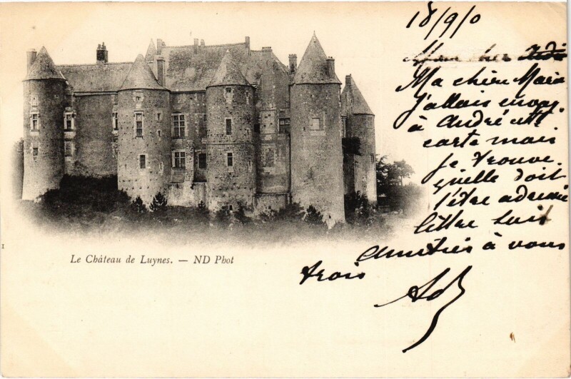 Carte postale ancienne Luynes Chateau de Luynes à Luynes