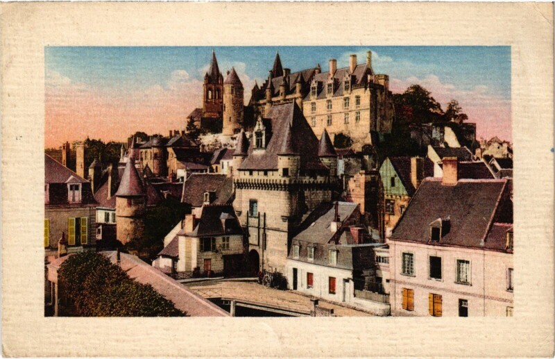 Carte postale ancienne Loches Vue Generale à Loches
