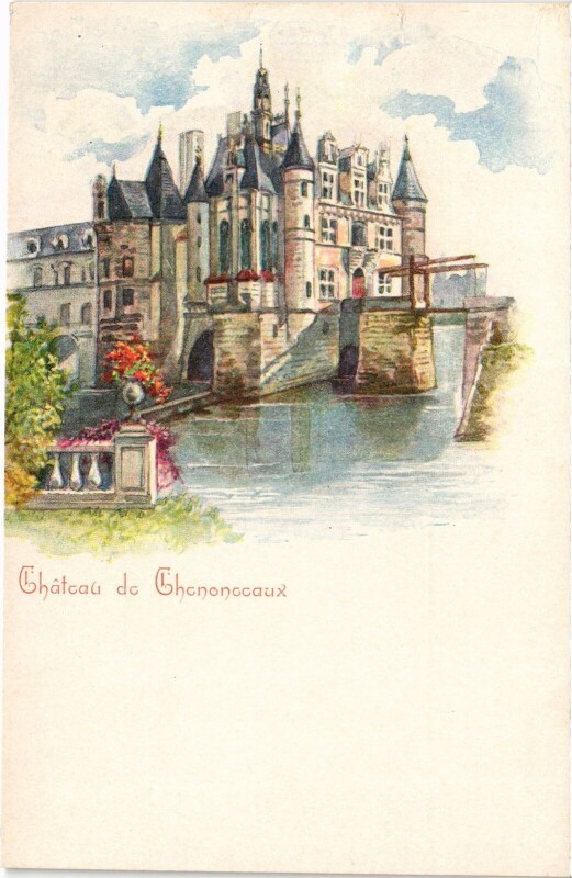 Carte postale ancienne Chenonceaux Le Chateau à Chenonceaux