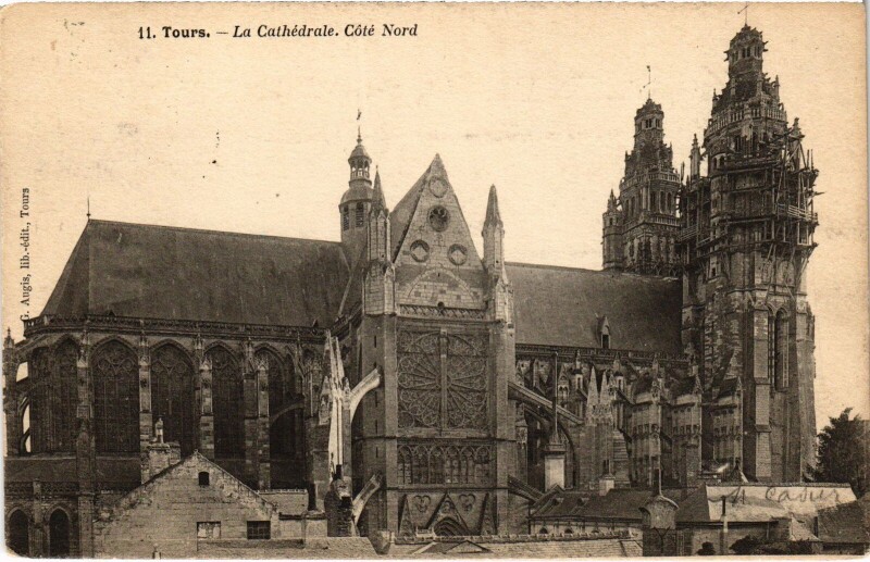 Carte postale ancienne Tours Cathedrale à Tours