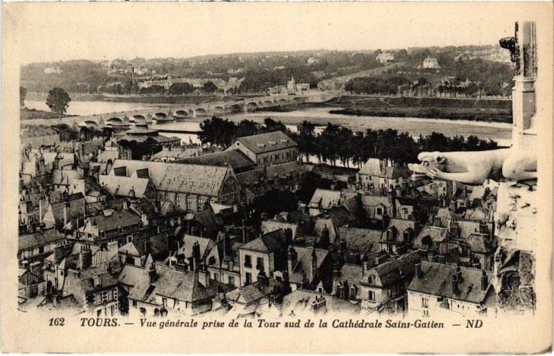 Carte postale ancienne Tours Vue Generale à Tours