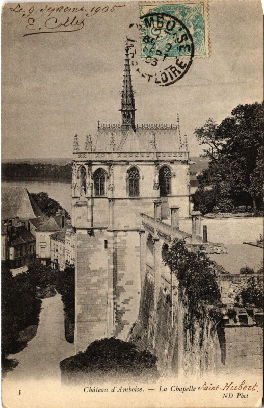 Carte postale ancienne Amboise Chateau - Chapelle à Amboise