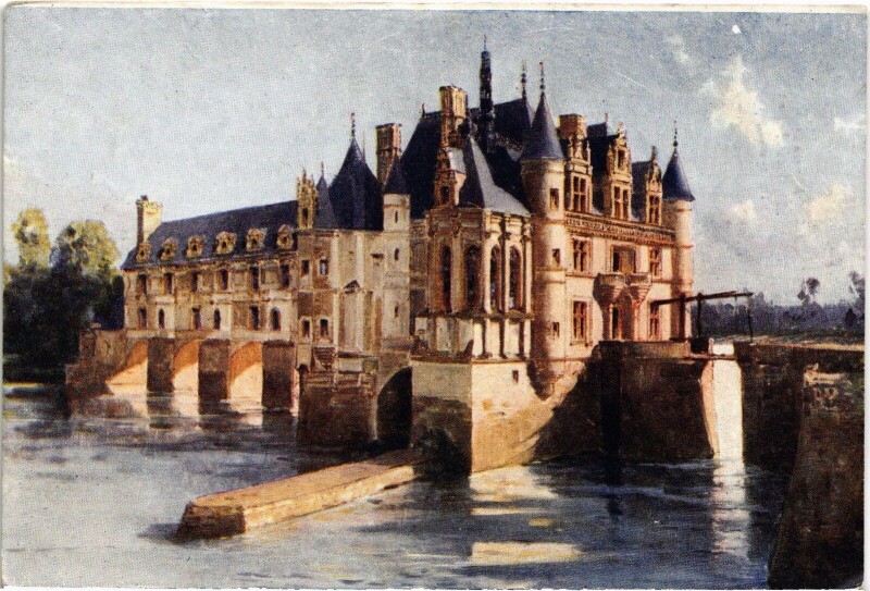 Carte postale ancienne Chenonceaux Le Chateau à Chenonceaux