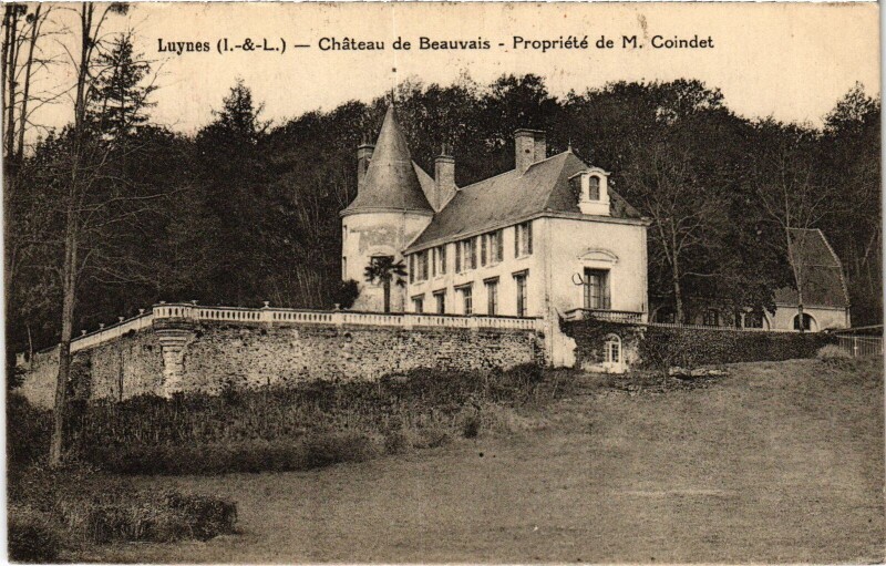 Carte postale ancienne Luynes Chateau de Beauvais à Luynes