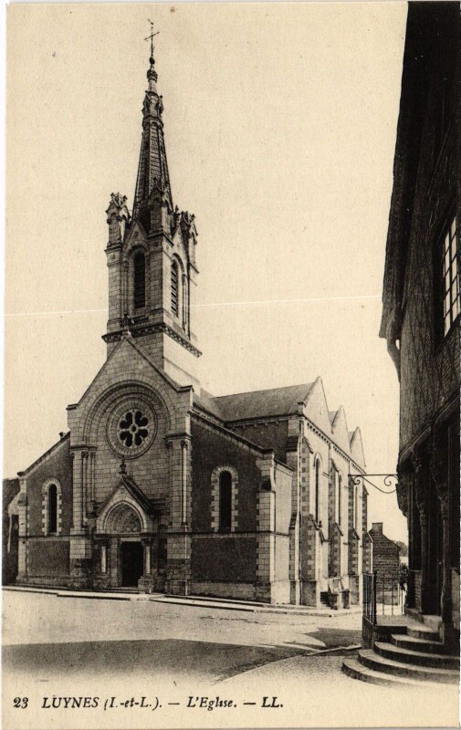 Carte postale ancienne Luynes Eglise à Luynes