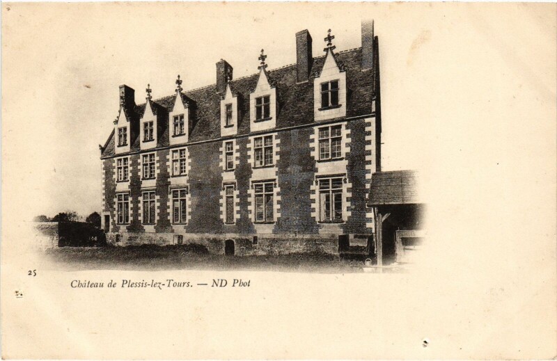 Carte postale ancienne La Riche Chateau de Plessis-lez-Tours à La Riche