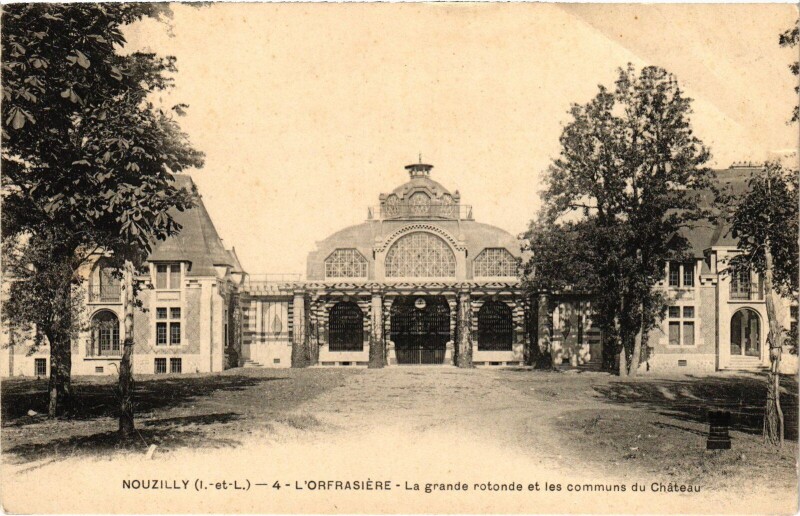 Carte postale ancienne Nouzilly Chateau de l'Orfraisiere à Nouzilly