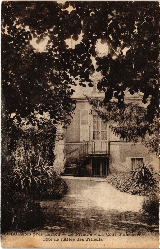 Carte postale ancienne Saint-Louans Le Prieure à Louans